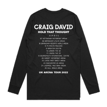 Load image into Gallery viewer, Hold That Thought Tour 2022 Black Long Sleeve T-Shirt
