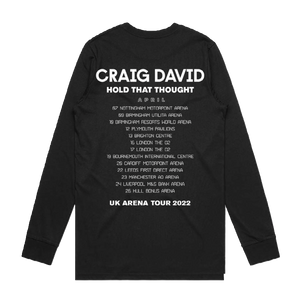 Hold That Thought Tour 2022 Black Long Sleeve T-Shirt