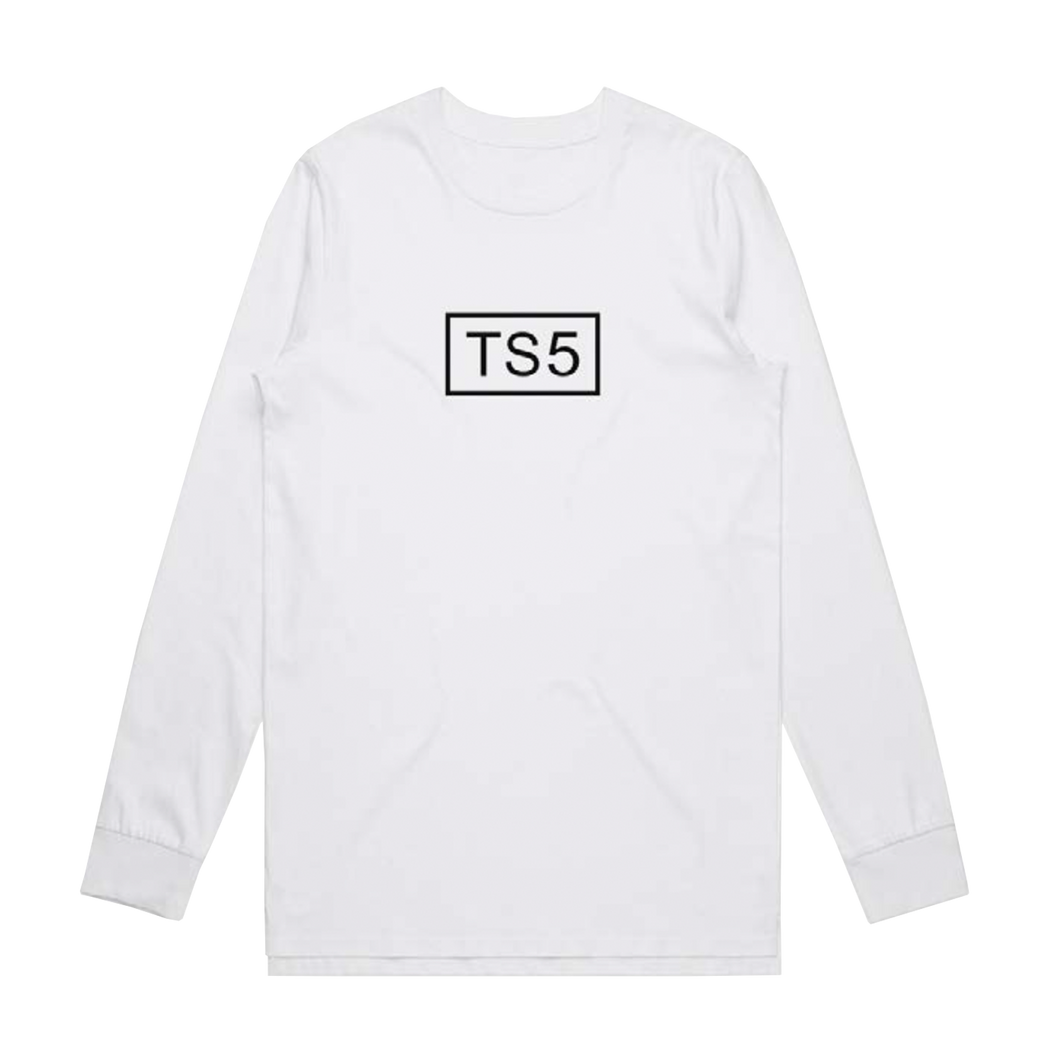 TS5 White Long Sleeve T-Shirt