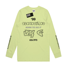 Load image into Gallery viewer, &#39;Born To Do It&#39; Yellow Long-Sleeve T-Shirt
